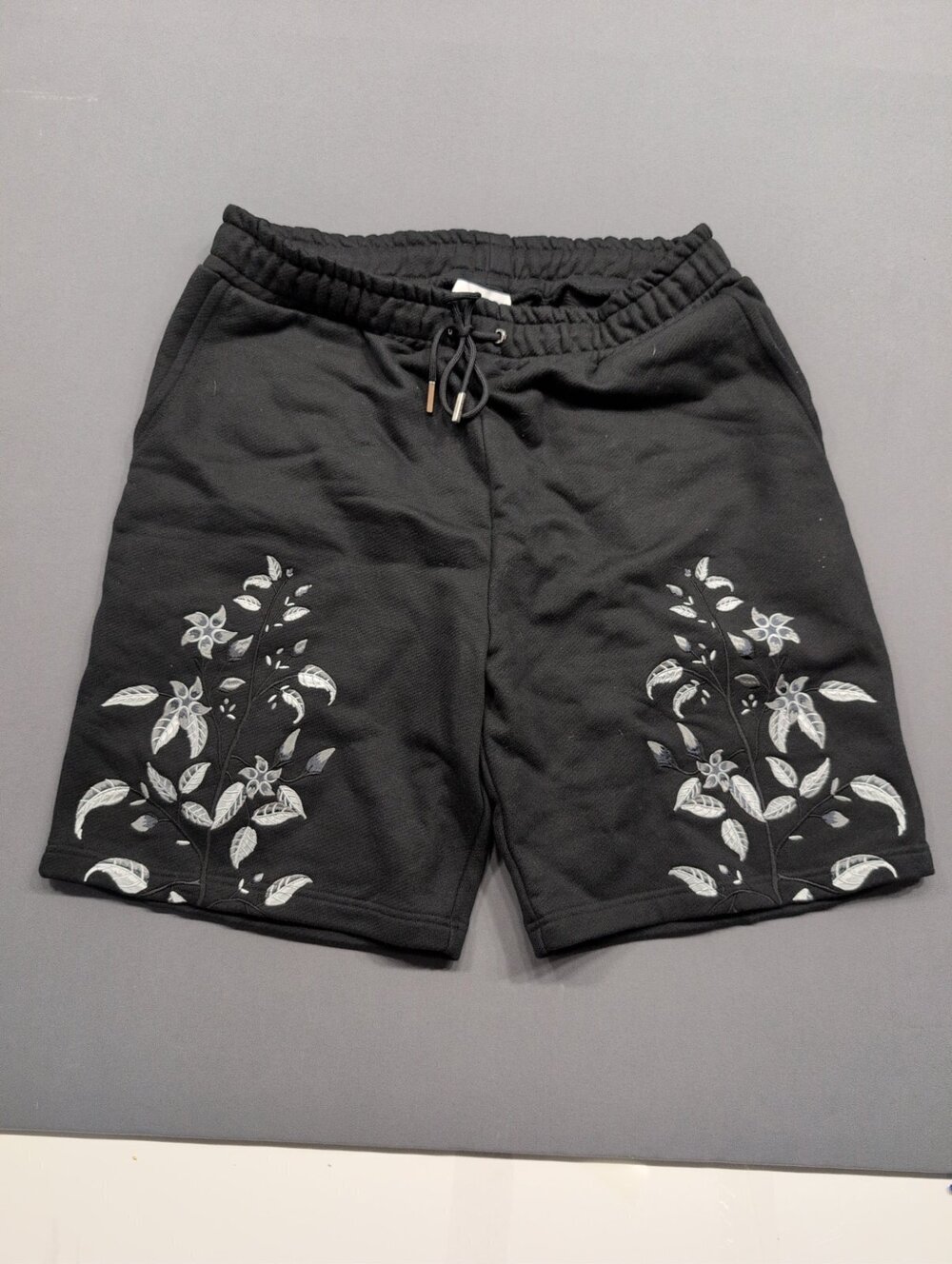 Only The Blind London Floral Sweat Shorts Black XXL Drawstring